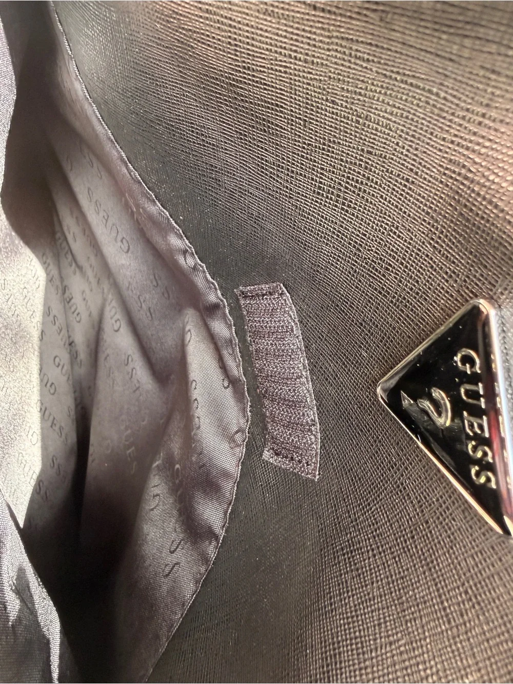GUESS Lottie Travel XL Backpack Monogram Gray Black